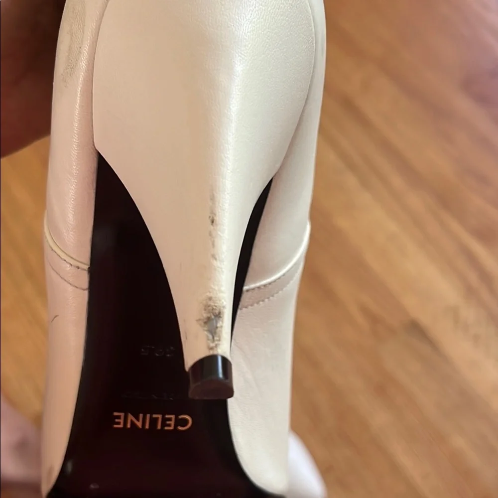 Celine Elegant White Ankle Boots - Picture 9 of 9